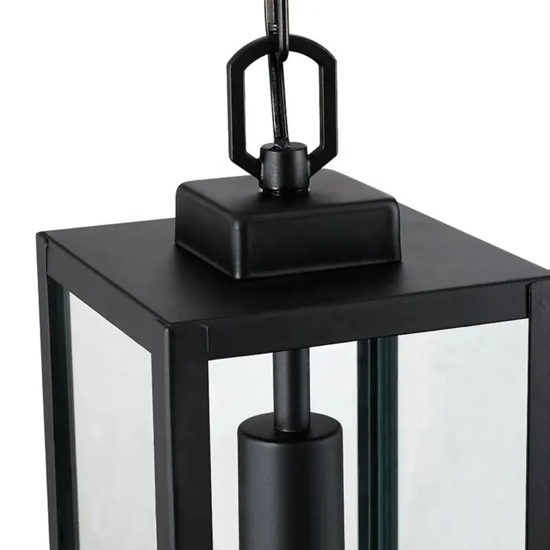 Black Moderntique Indoor and Outdoor Pendant Light - Image 5