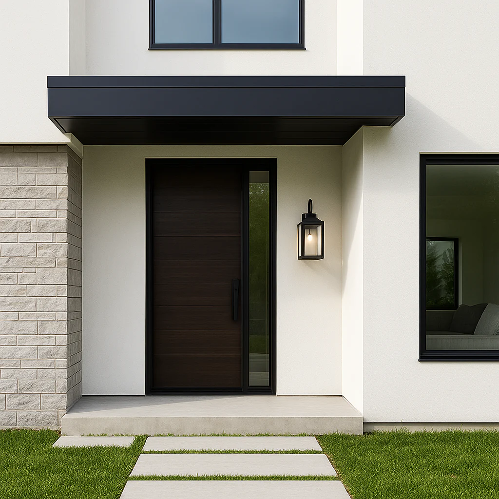 Black Moderntique Indoor and Outdoor Wall Light - Image 3