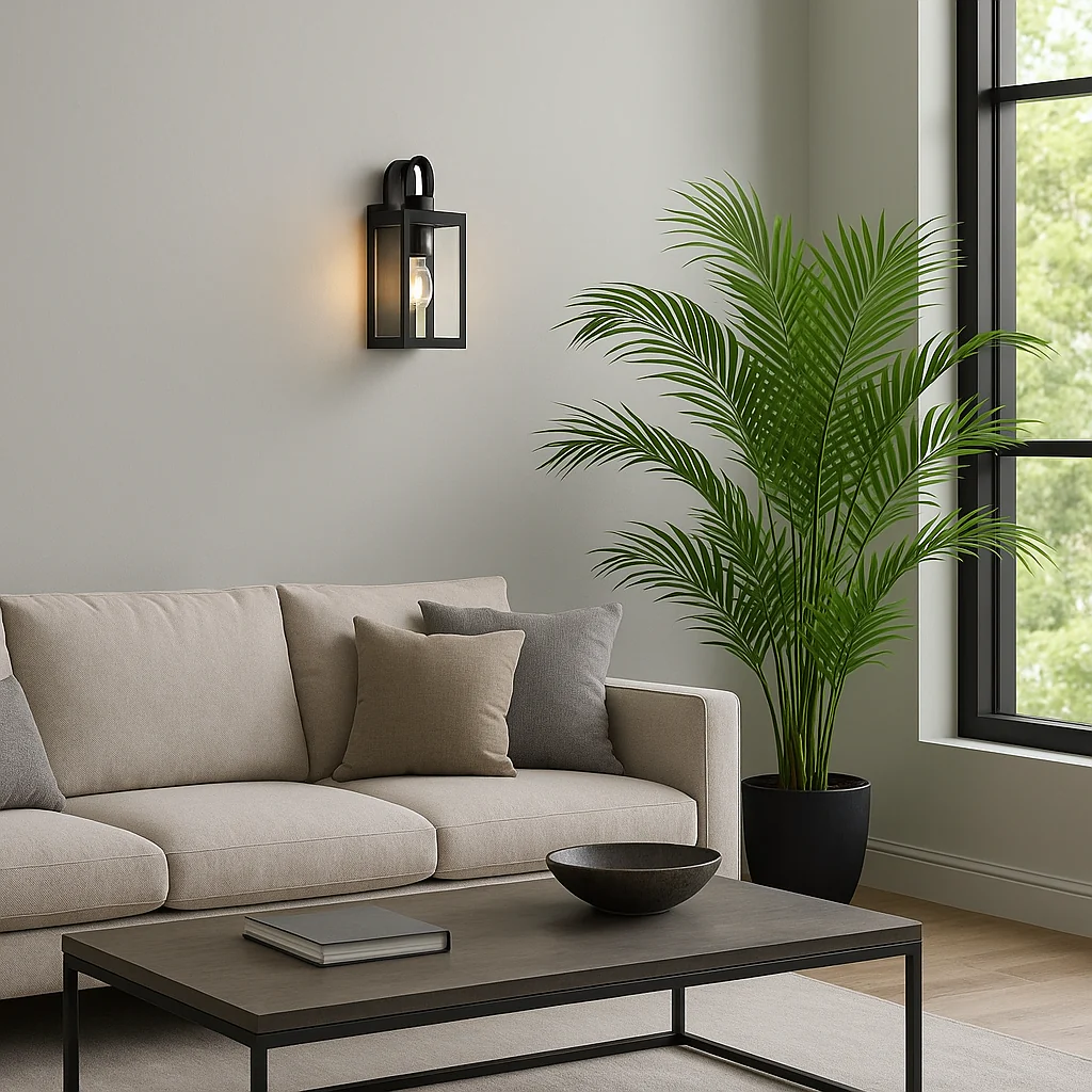 Black Moderntique Indoor and Outdoor Wall Light - Image 4