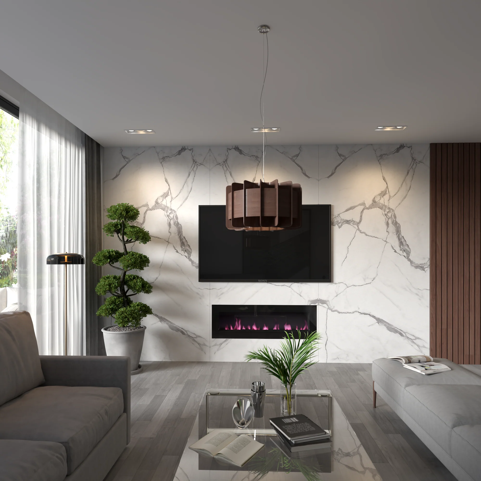 White Carrara Marble Wall Panels – 8ft x 4ft (Covers 32 sq ft per box) - Image 4